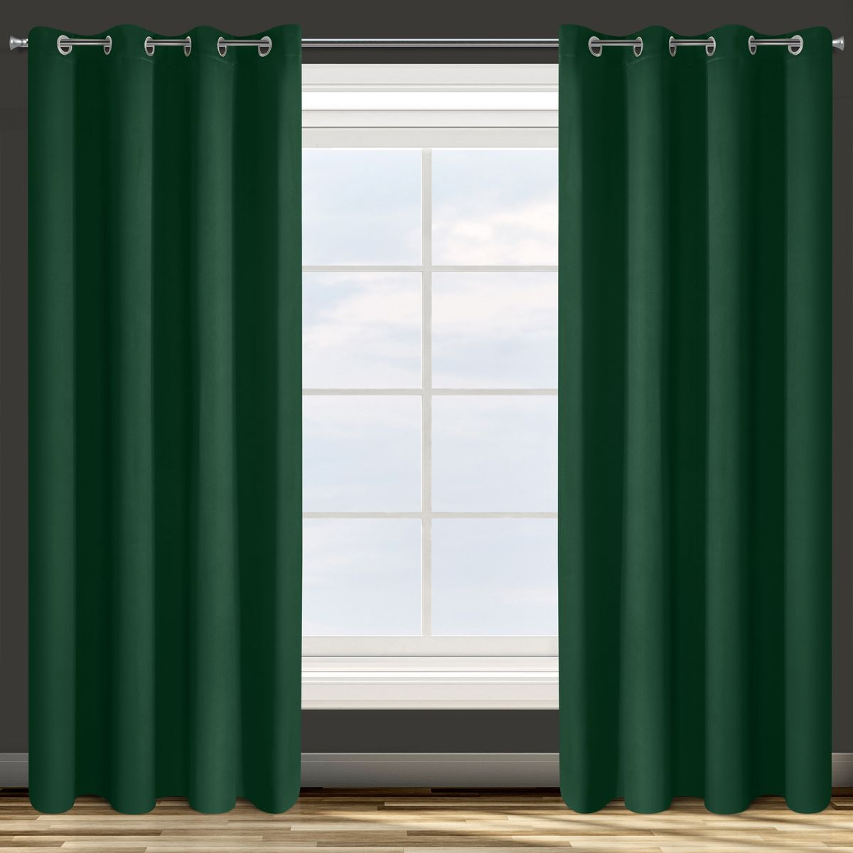 Zatemňujúci záves 135x250 PARISA tmavo zelený