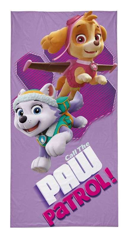 Detská osuška 70x140 PAW PATROL dievčatá lila