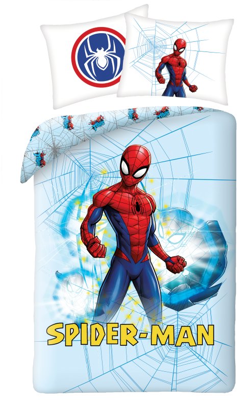 Detské obliečky 140x200 SPIDERMAN bledé