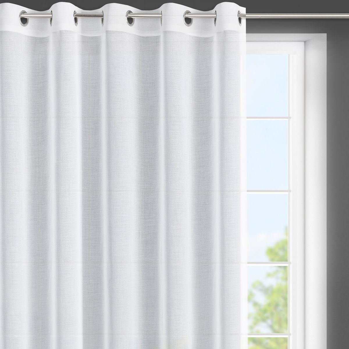 Záclona 350x150 LANA biela