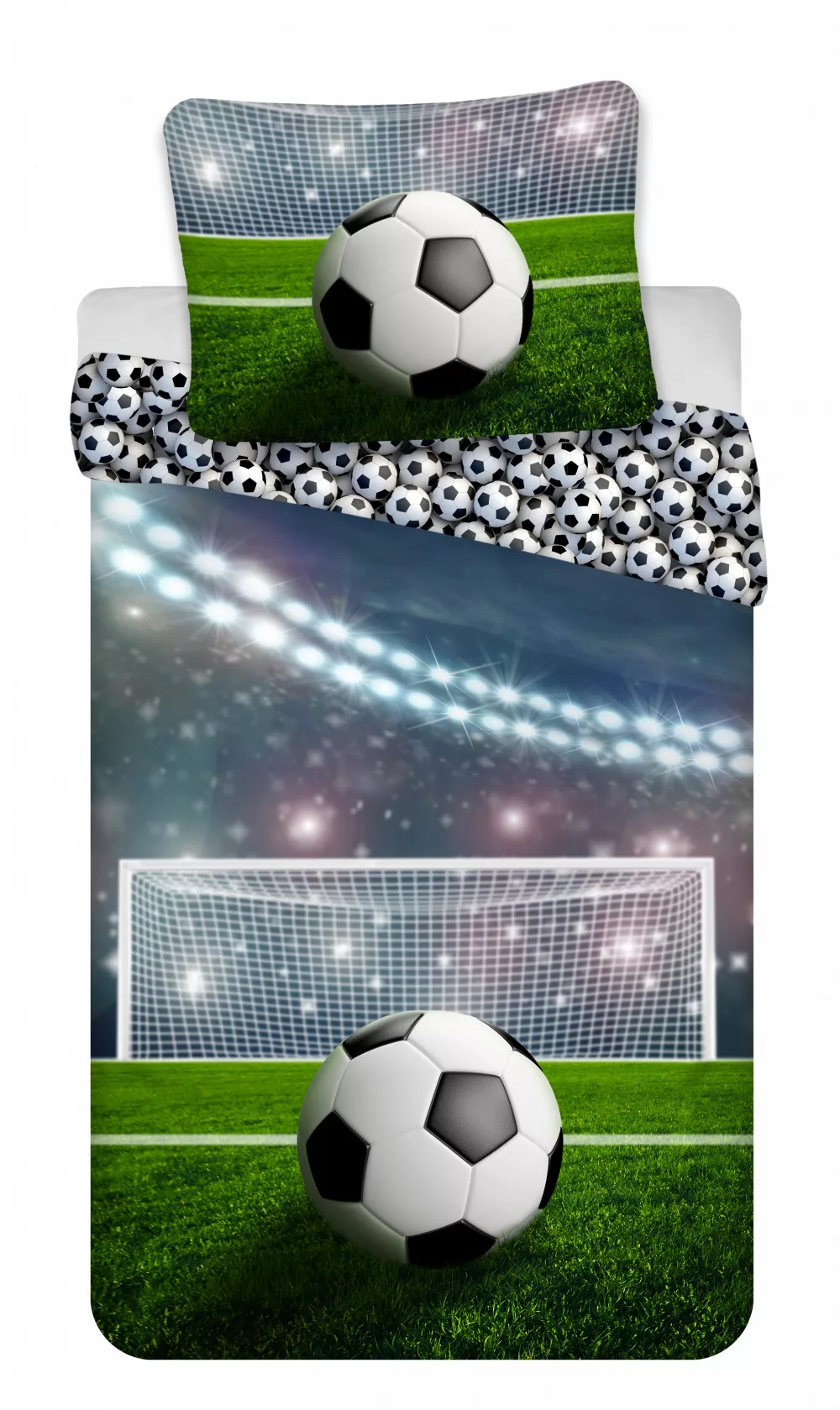 Obliečky do postieľky 100x135 FUTBAL ihrisko