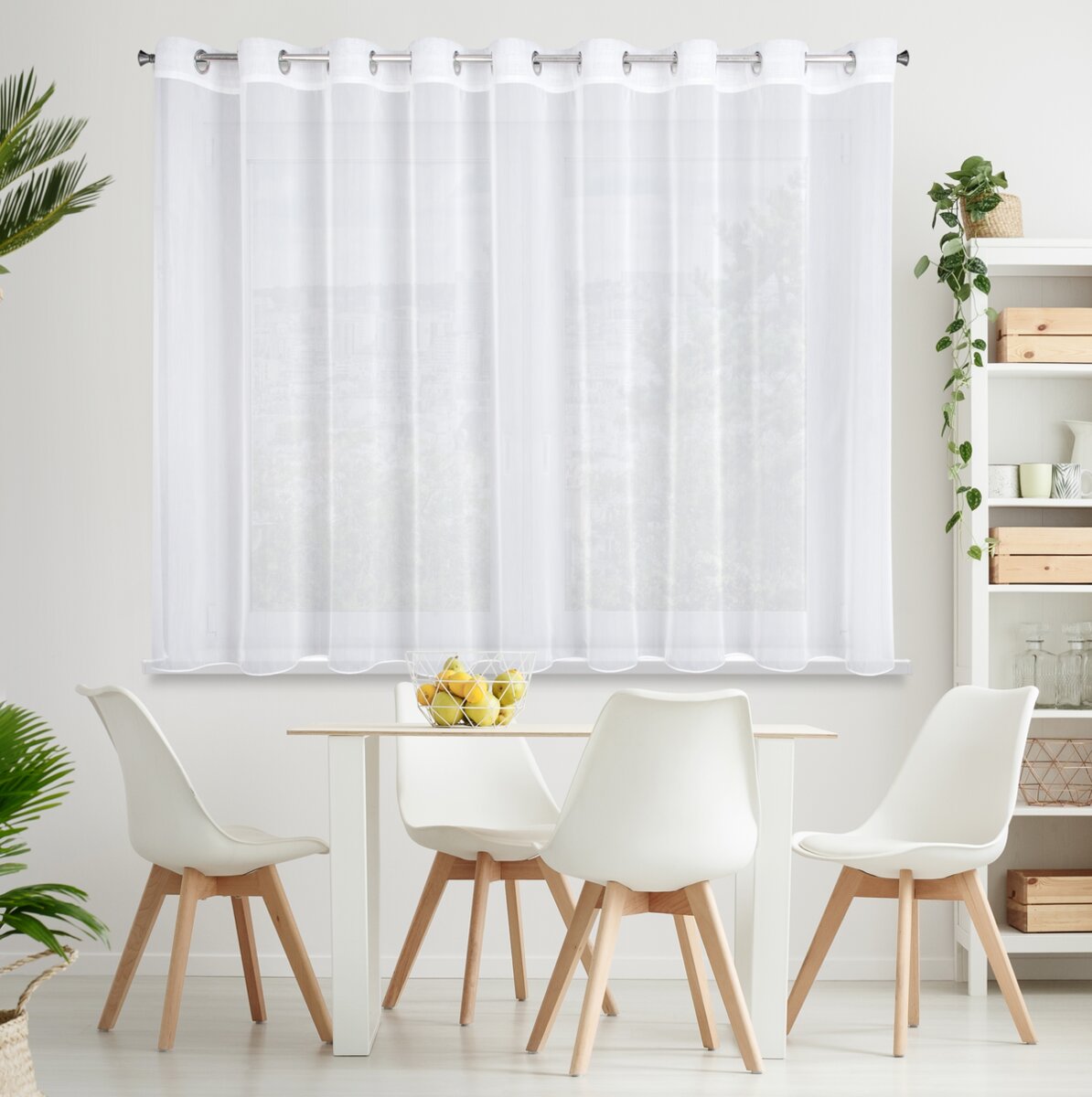 Záclona 350x150 MIREA biela