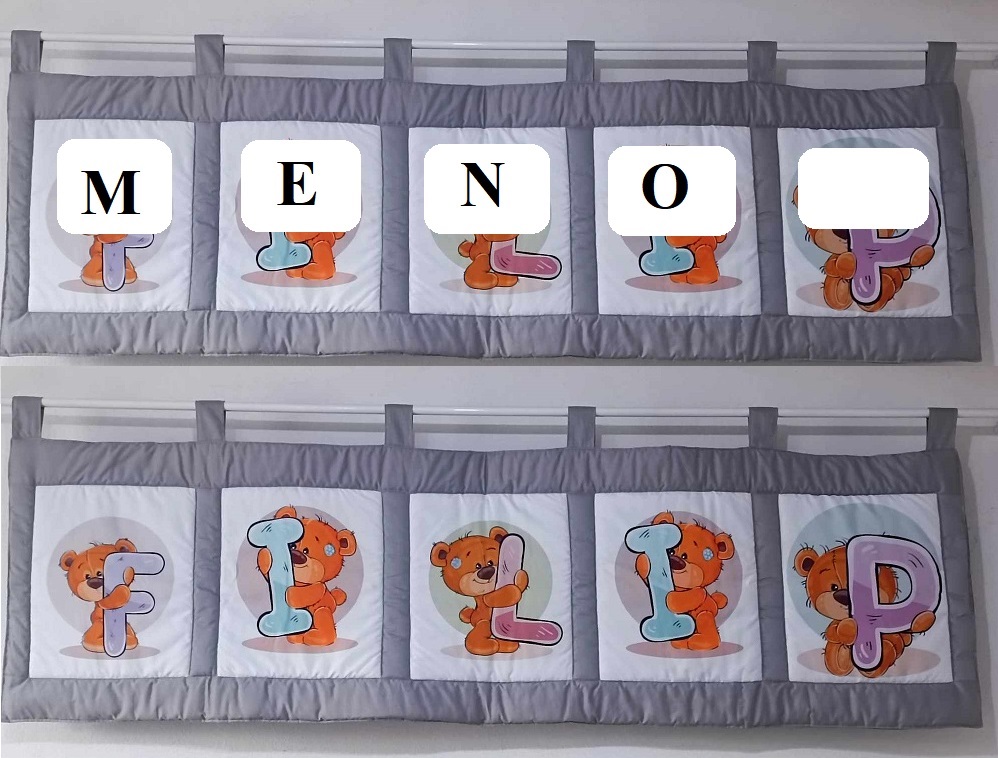 Zástena PERSONALIZOVANÁ - 5 písmen