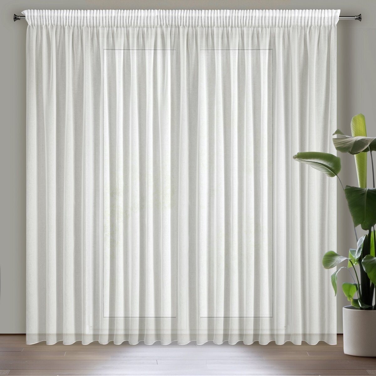 Záclona 300x270 MARGO biela - páska