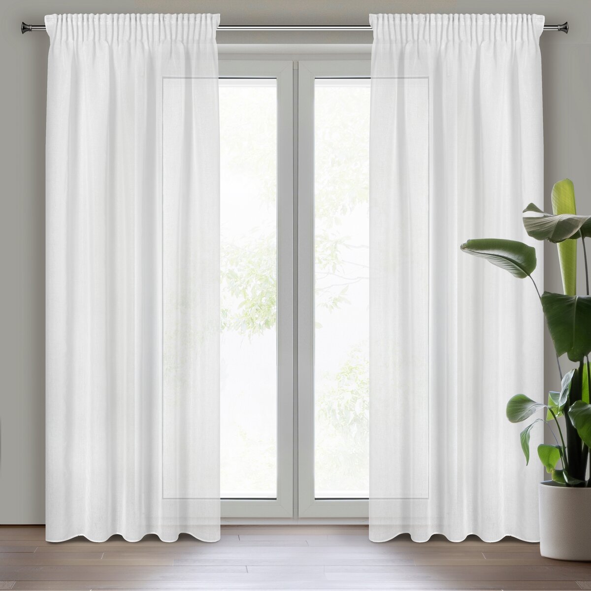 Záclona 140x270 MARGO biela - páska