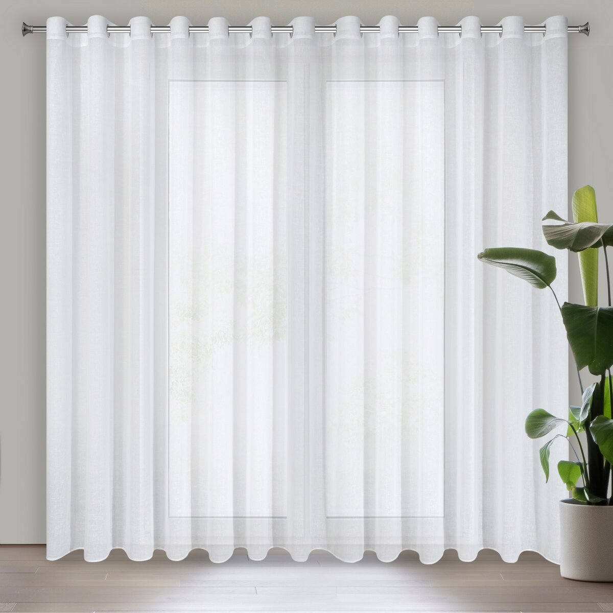 Záclona 400x250 VIOLA biela