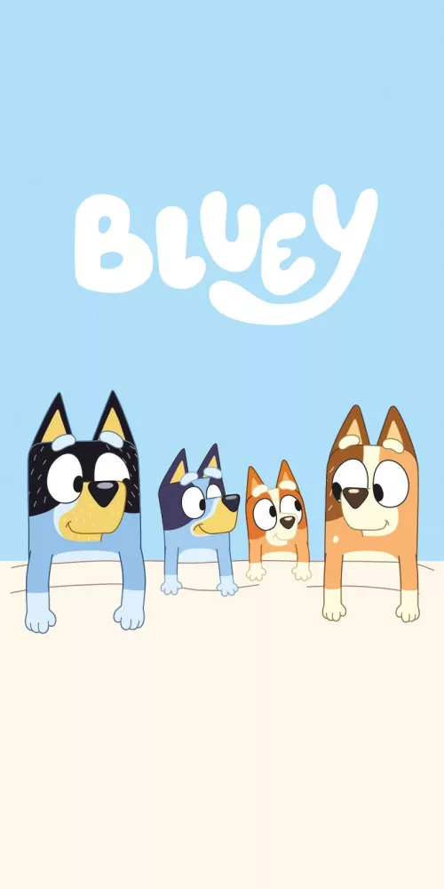Detská osuška 70x140 BLUEY rodinka