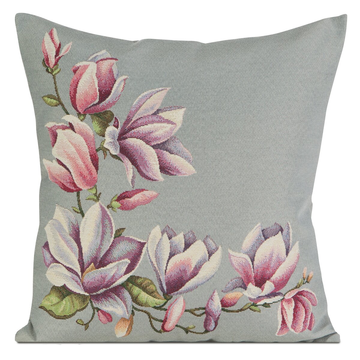 Gobelínová obliečka na vankúšik 45x45 MAGNOLIA šedá