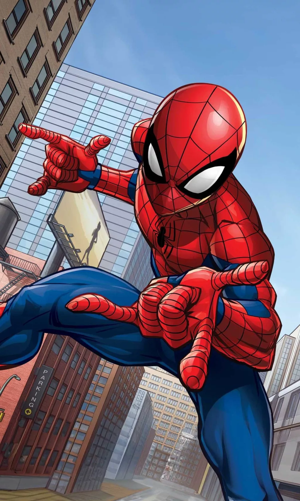 Detský uterák 30x50 SPIDERMAN city