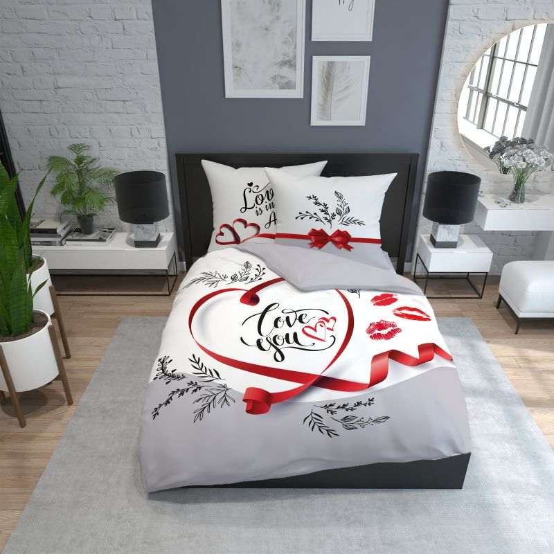 Bavlnené obliečky 200x220 LOVE YOU