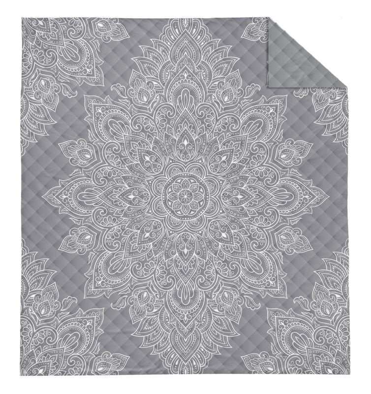 Prehoz na posteľ 220x240 MANDALA grey