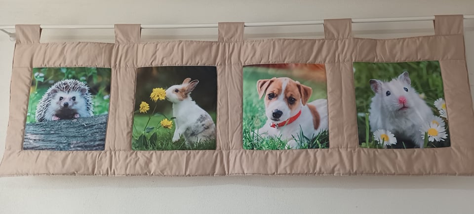 Detská zástena ZVIERATKÁ vonku 01