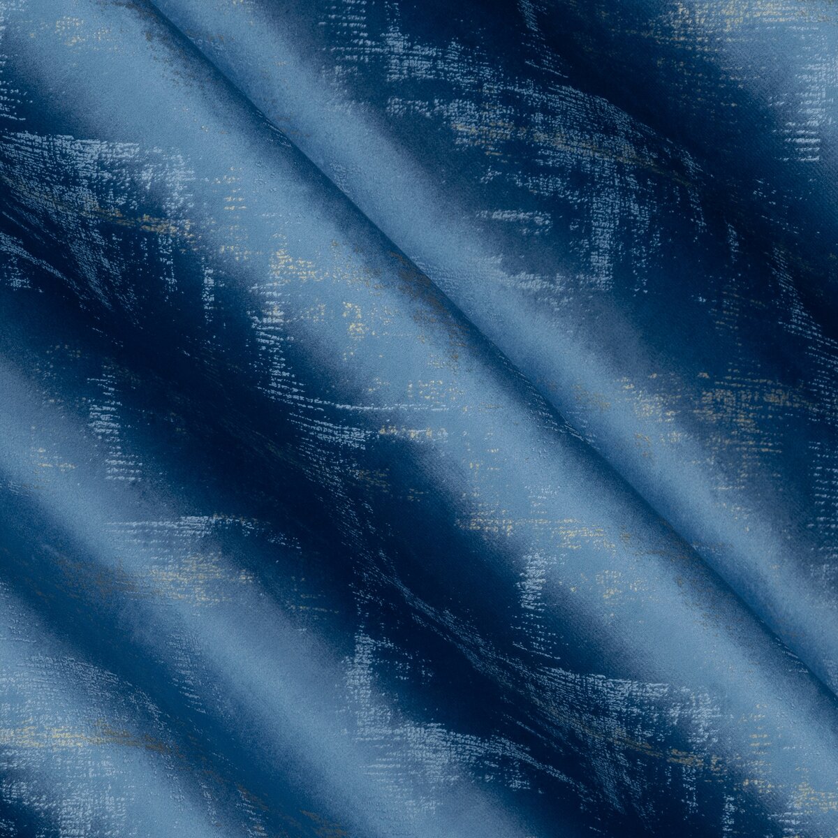 Zamatový záves 140x270 ADRIA modrá - páska