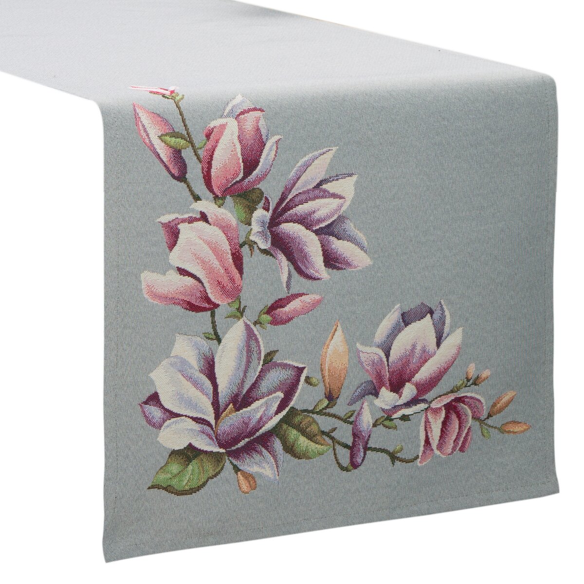 Gobelínový obrus 40x100 MAGNOLIA šedá