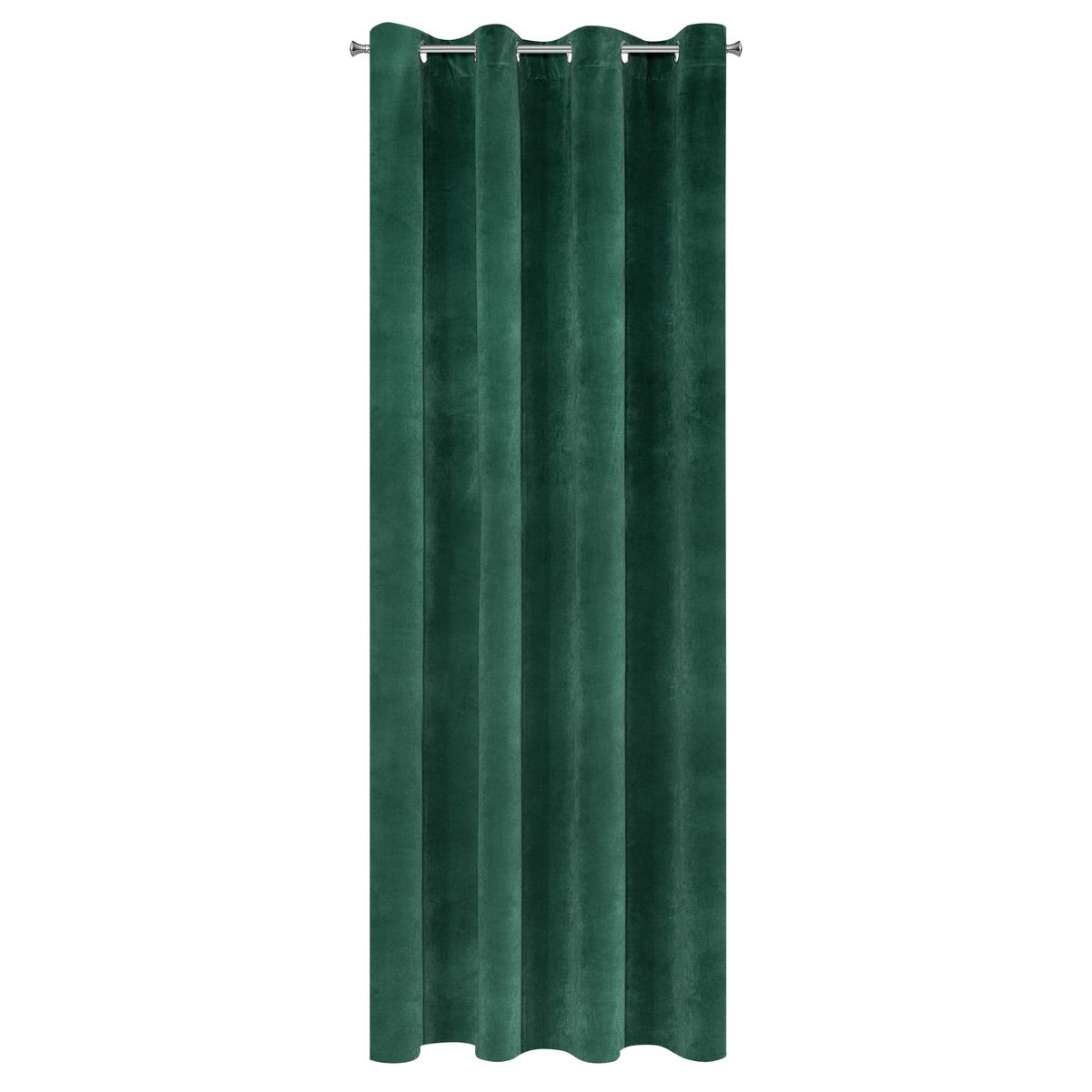 Zamatový záves 140x250 RIA tmavo zelená