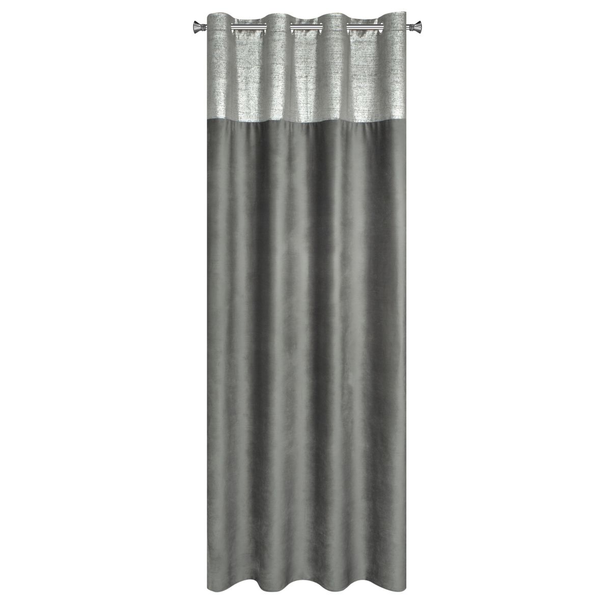 Zamatový záves 140x250 PERI tmavošedá