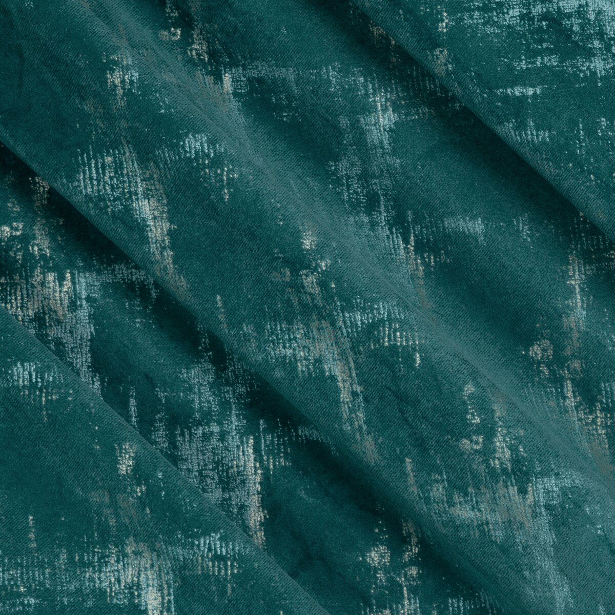 Zamatový záves 140x270 ADRIA tyrkysová - páska
