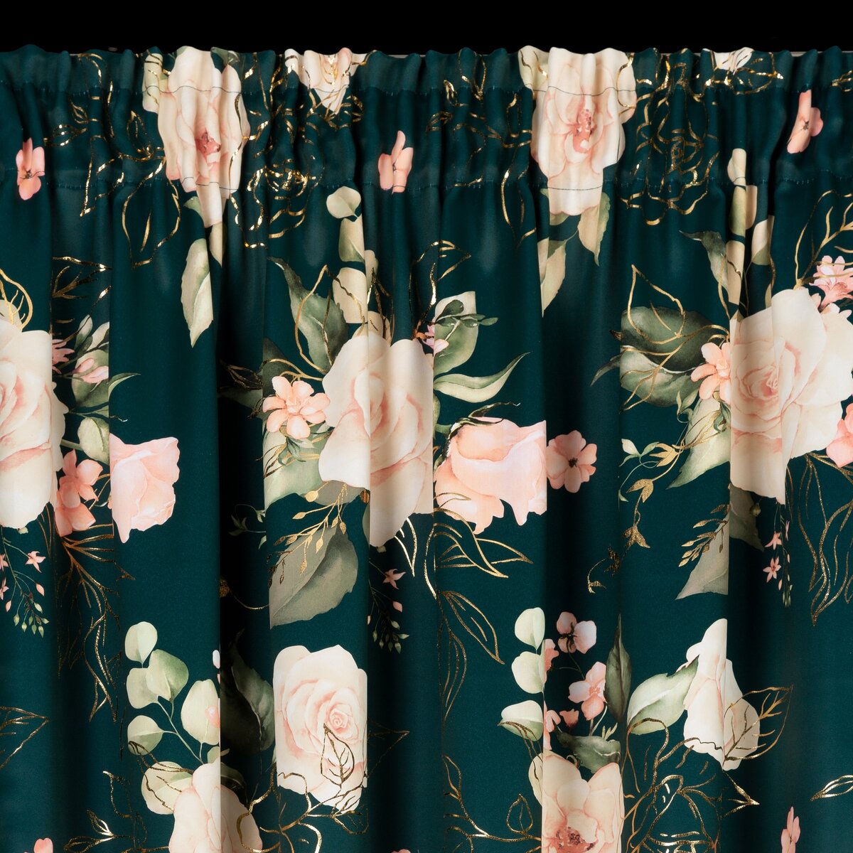Zatemňujúci záves 135x250 ROSE tmavozelená