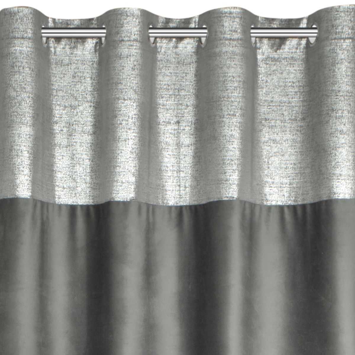Zamatový záves 140x250 PERI tmavošedá