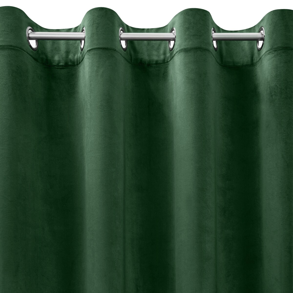 Zamatový záves 140x250 ROSA tmavá zelená